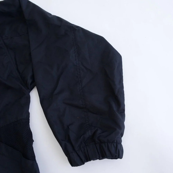 VTG Russell Athletic Half Zip Water Resistant  Finish Stowaway Hood Black Jacket - Picture 5 of 12